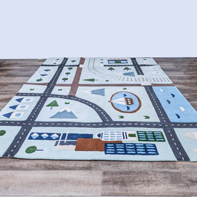 Image of Crate & Barrel City Car Kids Area Rug