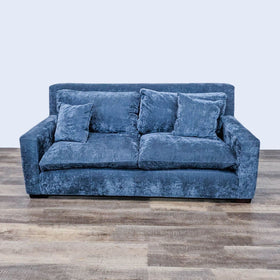 Image of Harvest Furniture Blue Sofa