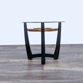 Image of Glass Top End Table
