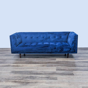 Image of Wayfair George Modern Blue Sofa