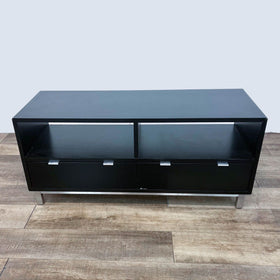 Image of Two Drawer Open Shelf TV Stand