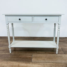 Image of Two Drawer Console Table with Shelf