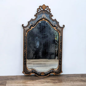 Image of Ethan Allen Chinoiserie Wall Mirror