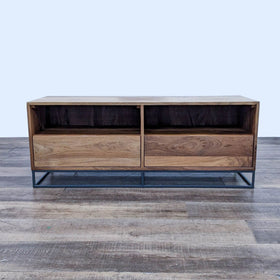 Image of Wood and Metal Media Console