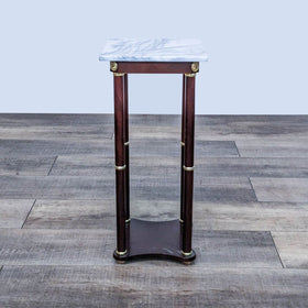 Image of Empire Style Marble Top Accent Table