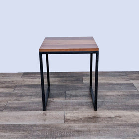 Image of Wood Top End Table