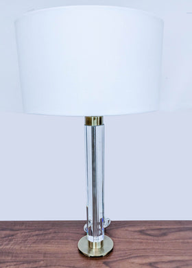 Image of Modern Style Glass Cylinder Table Lamp