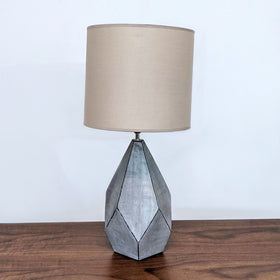 Image of Ceramic Geometric Table Lamp