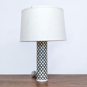 Image of Indian Bone Inlay Look Table Lamp