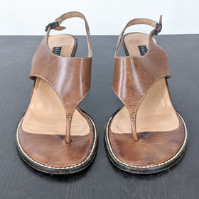 Image of Ralph Lauren Heide Mid Brown Vachetta Sandals