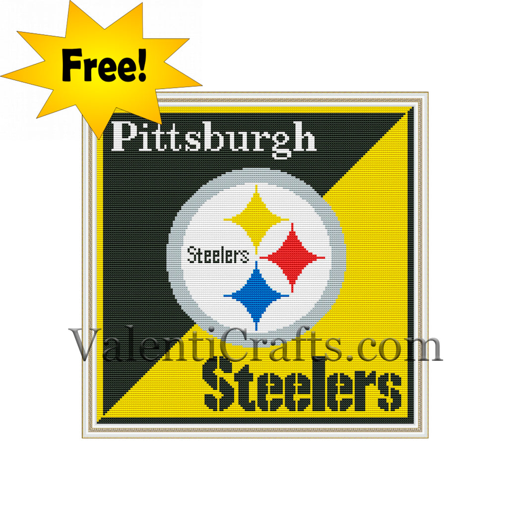 steelers cross stitch graph free