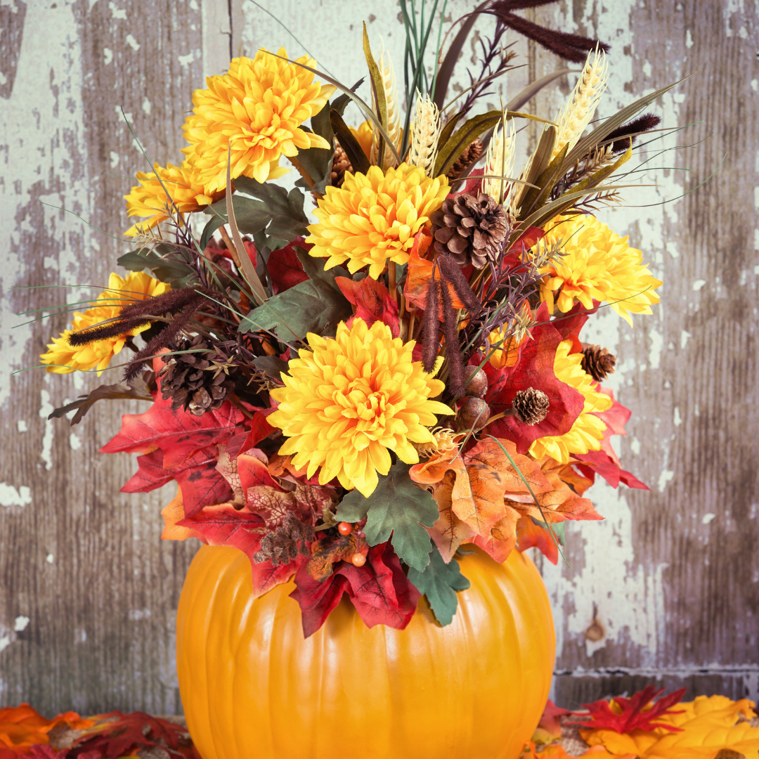 Pumpkin Spice Flower Arrangement-image-3