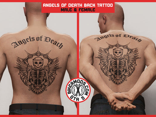 Angels of Death MC Vintage Back Tattoo – GTA 5 Bikermods
