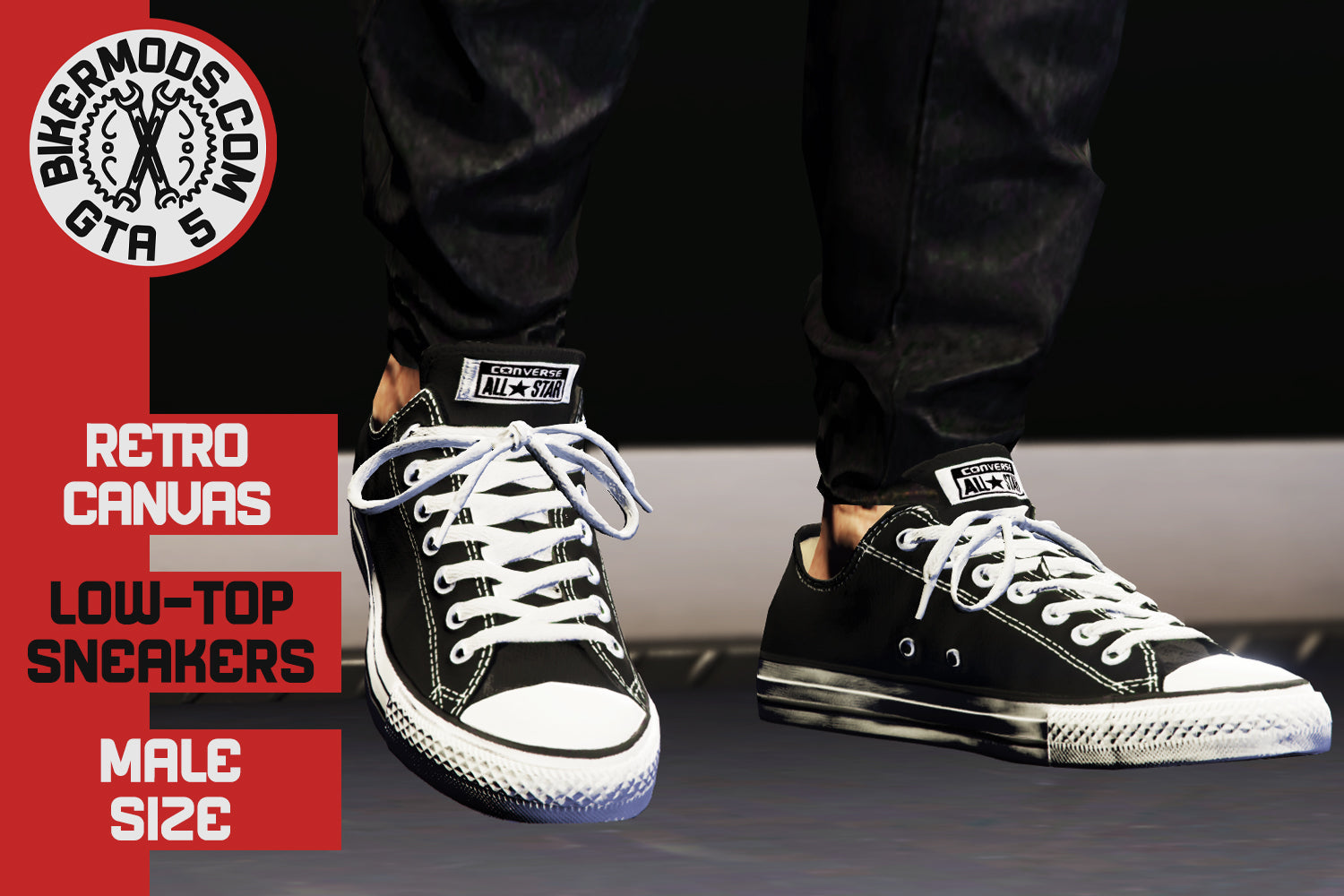 Retro Canvas Low-Top Sneakers