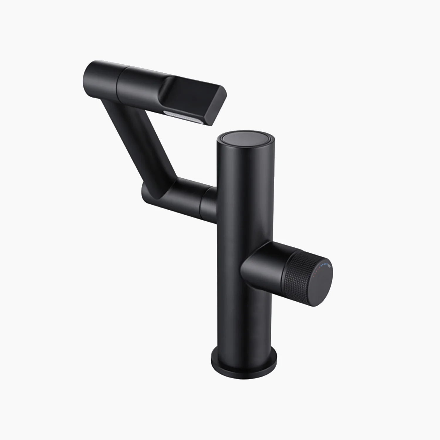 Single-Hole Rotatable Faucet with Temperature Display