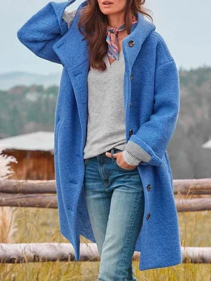 Astrid Hooded Coat Back View