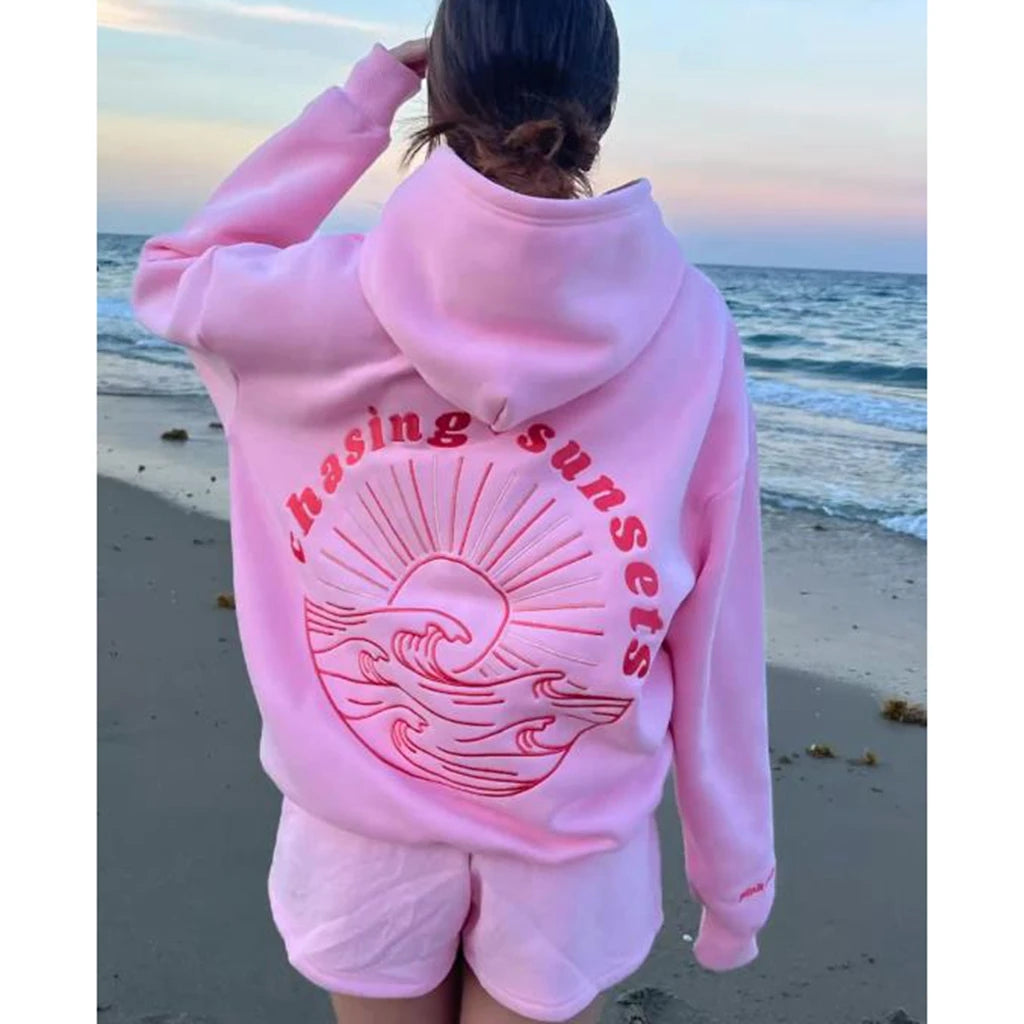 Women’s Loose Hoodie Sweatshirt - Side View