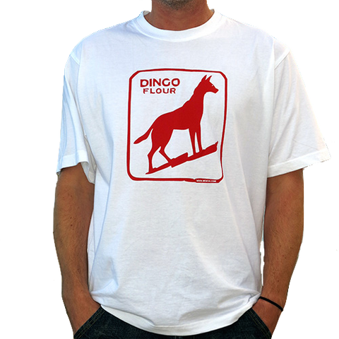Men’s White Dingo Dog T-Shirt