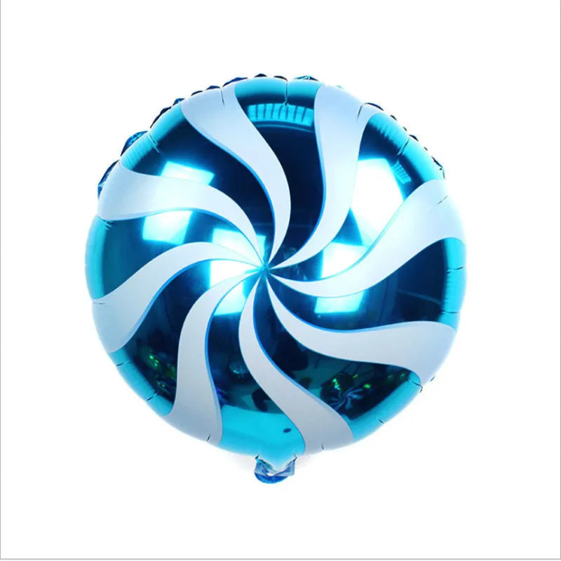 17" Blue Peppermint Swirl
