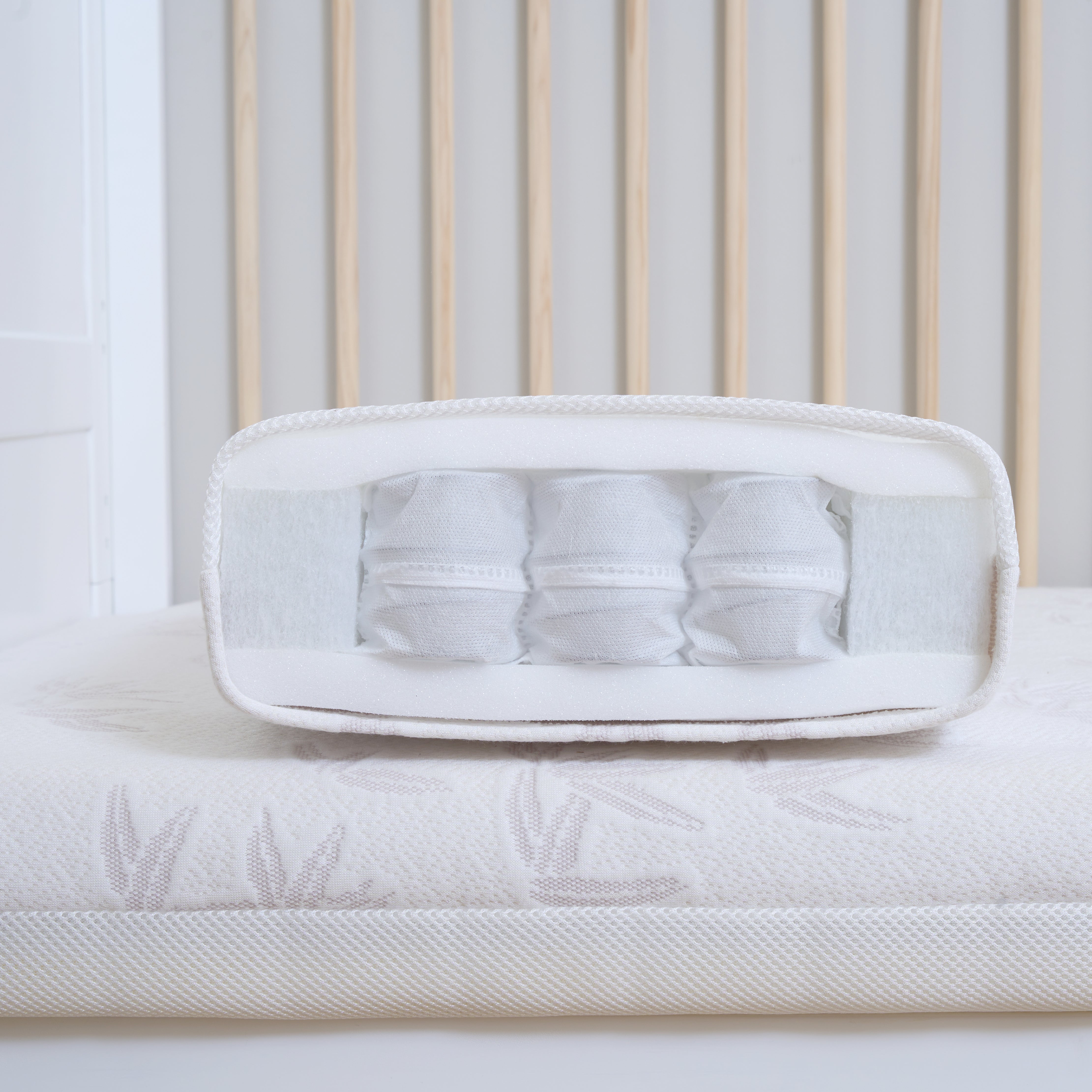3D Mesh Reversible Pocket Sprung Foam Cot Bed Mattress