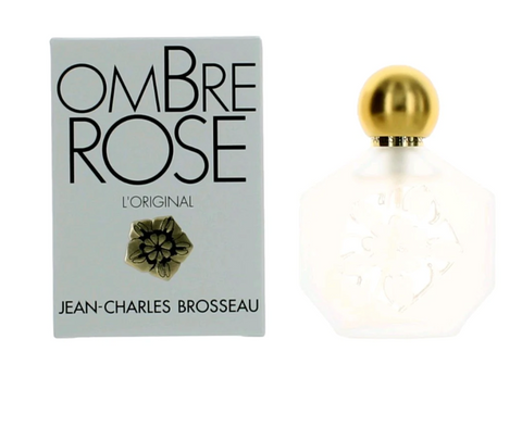 bottle of ombre rose cedar scented perfume