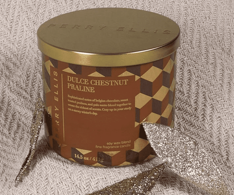 Perry Ellis Dulce Chestnut Praline Candle Product