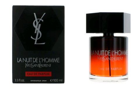 3.4 oz bottle of La Nuit De L'Homme Eau De Parfum Spray For Men