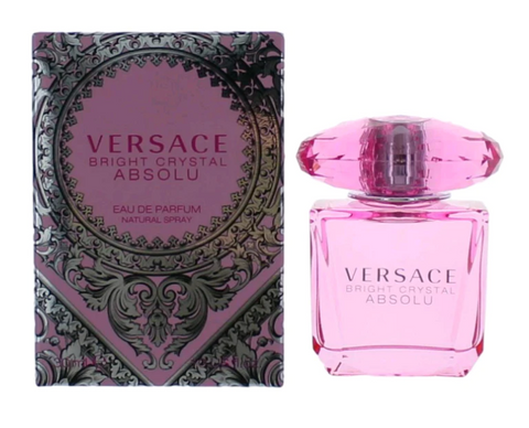 1 Oz bottle of Versace Pink Bright Crystal Absolu Eau De Parfum