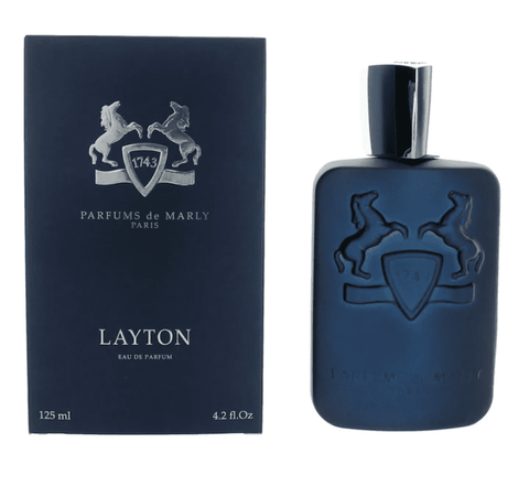 4.2 oz bottle of parfums de marly's layton cologne