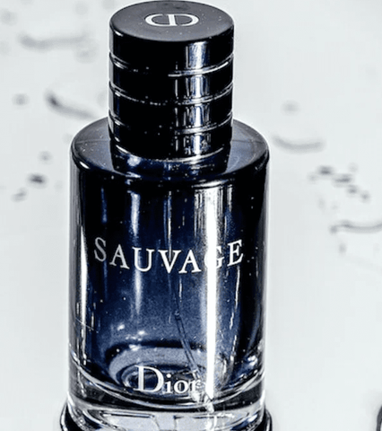 3.4 oz bottle of dior's sauvage cologne