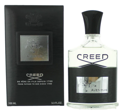 3.3 oz bottle of creed aventus cologne
