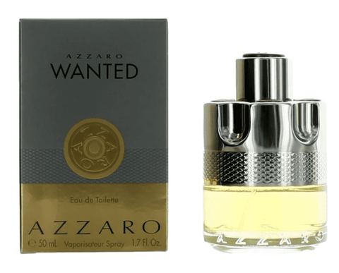 1.7 oz bottle of azzaro wanted cologne for men