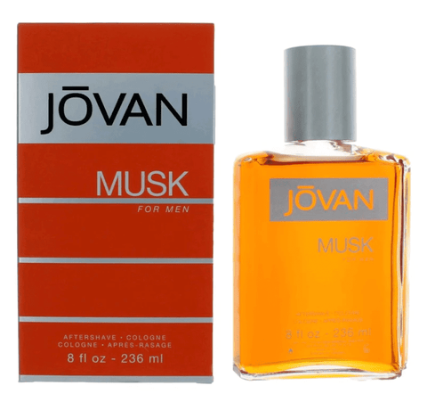8 oz bottle of after shave cologne by Jovan Musk brand