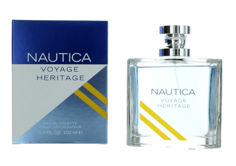 3.3 oz bottle of nautica voyage heritage cologne