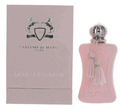 2.5 oz pink bottle of parfums de marly exclusif perfume