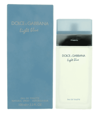 3.3 oz bottle of light blue perfume by dolce and gabbana