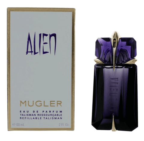 2 oz refillable bottle of thierry mugler's alien perfume