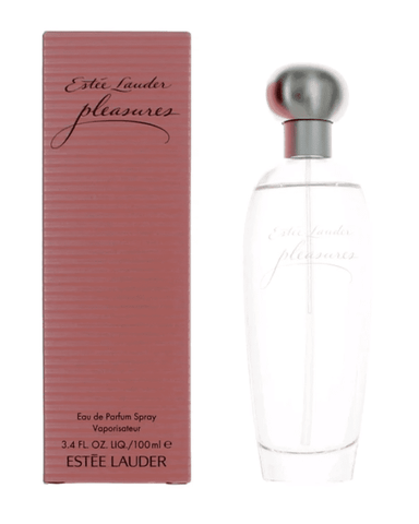 3.4 oz bottle of Pleasures Perfume By Estee Lauder