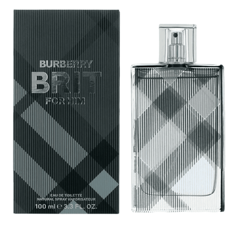 3.3 oz bottle of burberry brit cologne for men