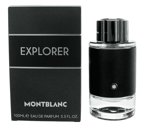 3.3 oz bottle of montblanc's explorer cologne for men