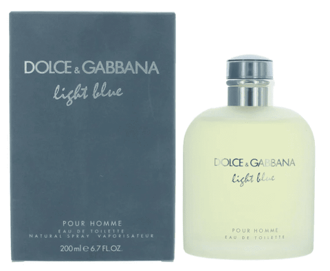 6.7 oz bottle of Light Blue Cologne By Dolce & Gabbana