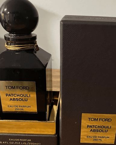 bottle and packaging for tom ford's patchouli absolu perfume