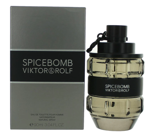 3.3 oz bottle of spicebomb cologne for men