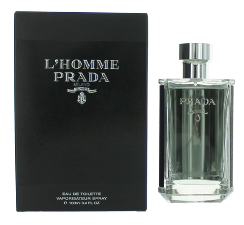 3.4 oz bottle of L'Homme Prada cologne for men