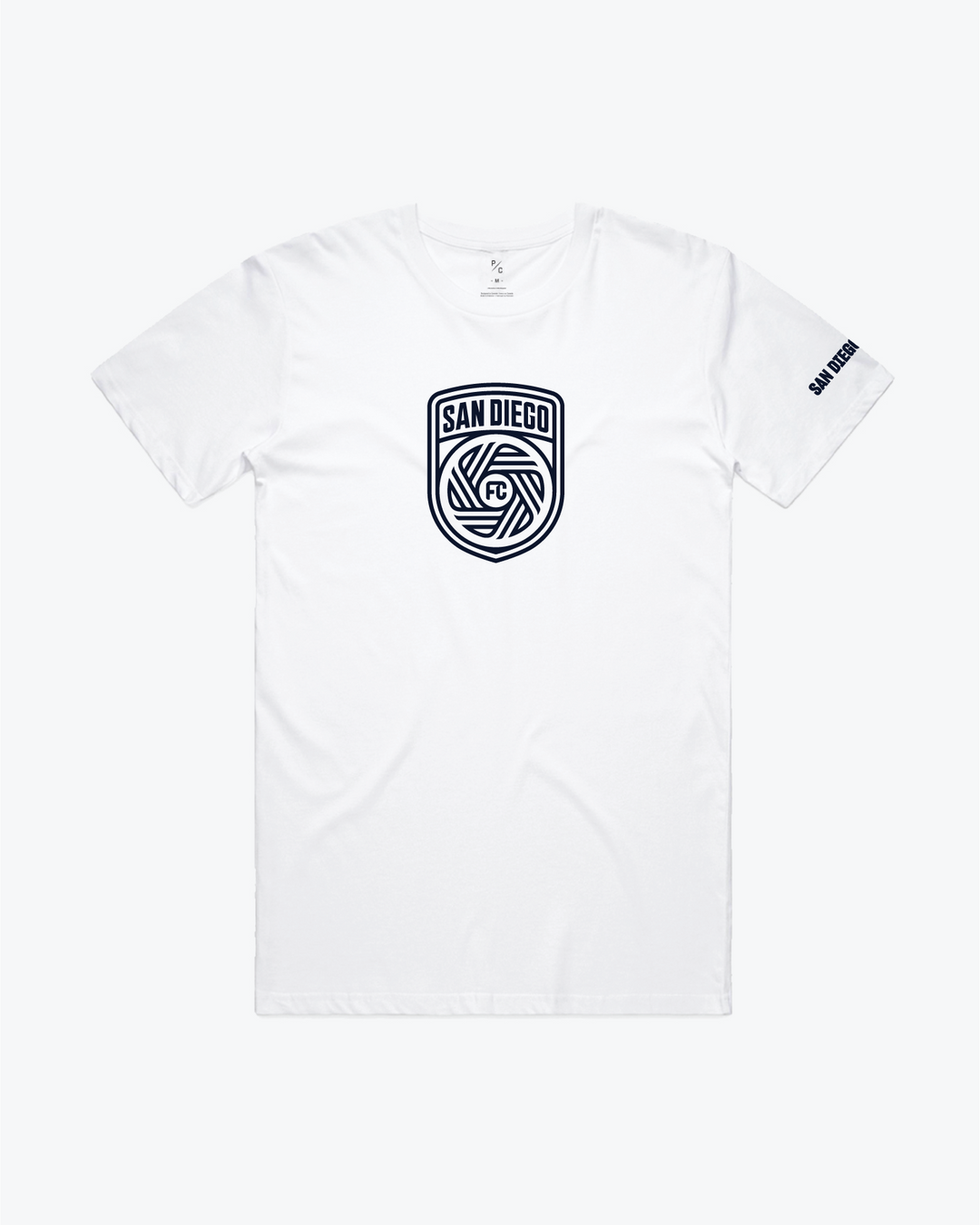 Soft Heather Grey Tee w/ Full Crest – San Diego FC