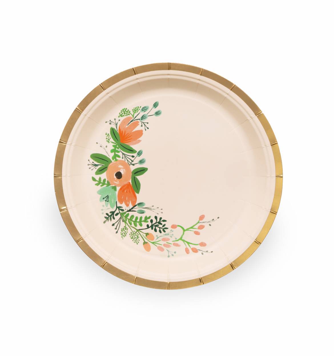 Wildflower Large Paper Plates - OPARI CO.
