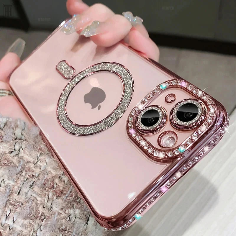 Luxury Crystal Diamond Clear Case For iPhone
