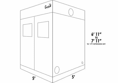 5x5 SuperRoom Dimensions