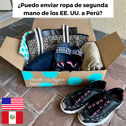 Puedo enviar ropa de segunda mano de los EE. UU. a Perú