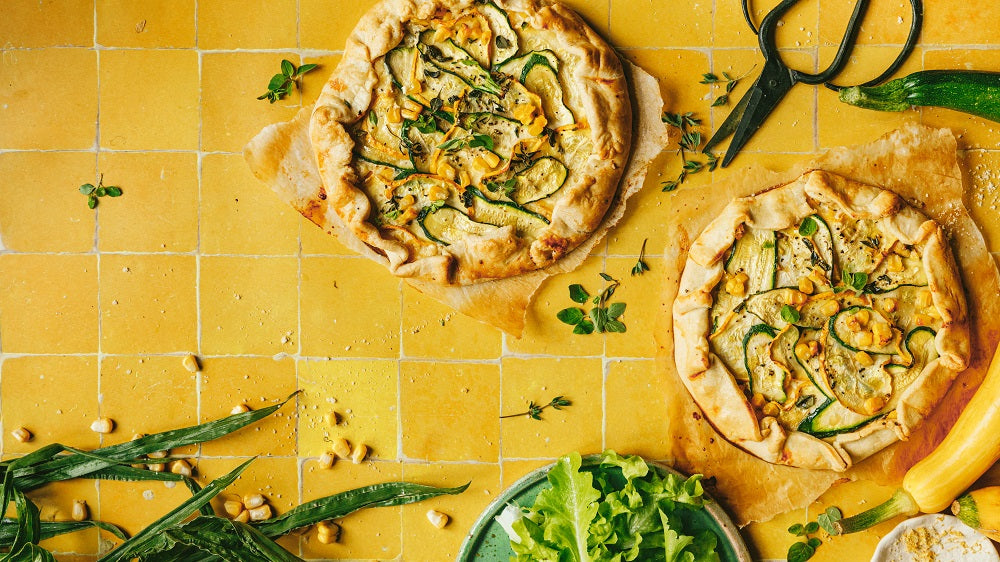 Zucchini and Corn Galette.